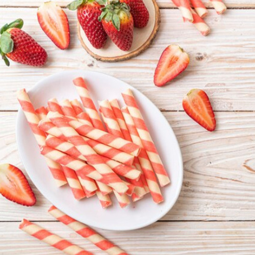 Wafer Stick Barquillo Galleta Fresa + Jarabe Hershey Fresa