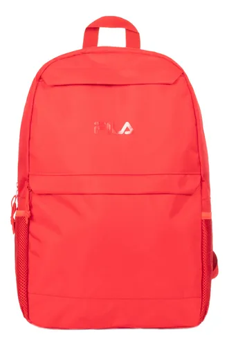 Mochila Fila Roja Backpack Lisa Color Rojo Diseño de la tela Liso