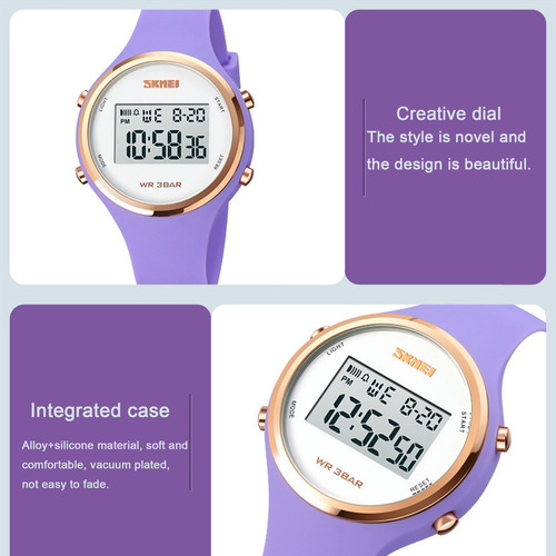 Reloj Deportivo Skmei1720 Para Mujer, Reloj Electrónico Impe