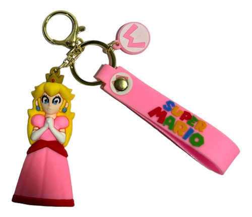 Llavero De Goma Princesa Peach Super Mario 64