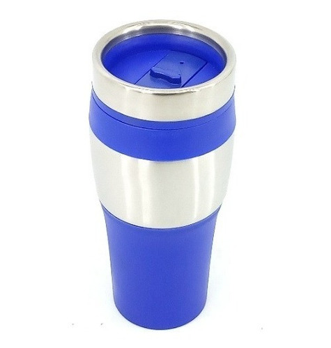 Vaso Térmico Acero Inox Y Plástico Azul Capacidad 450ml 