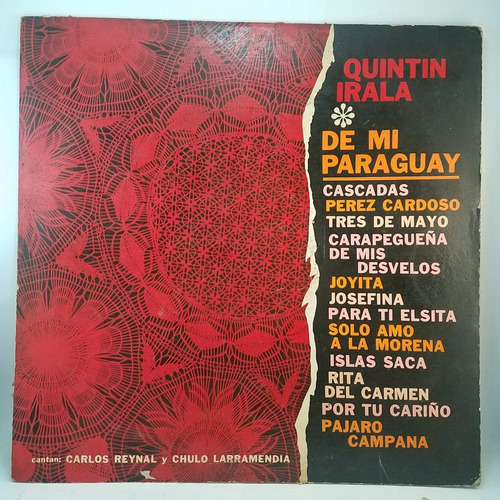 Quintin Irala - De Mi Paraguay - Vinilo Lp