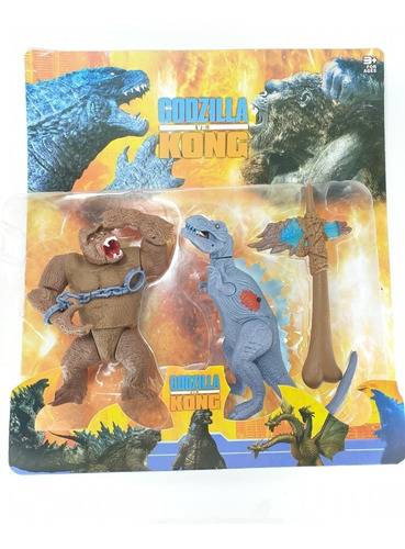 Godzilla Vs King Kong Juguete Articulado Con Luz Figura Niño