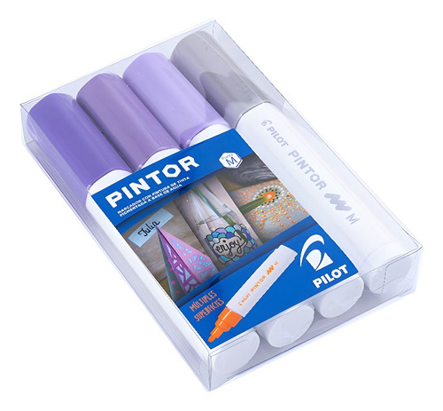 Set 4 Marcadores Pilot Pintor Punta Media