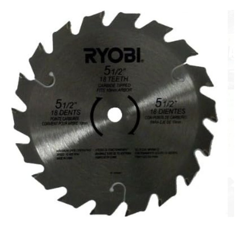 Disco Para Ryobi 18v P503 P504 P506 5 1/2  Sierra Circular