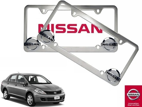 Par Porta Placas Nissan Tiida Sedan 1.8 2017 Original