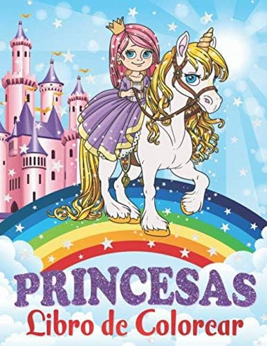 Libro: Princesas Libro De Colorear: Para Niños De 4 A 8 Años
