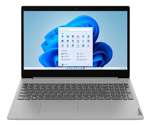 Notebook Lenovo IdeaPad 15ITL05 platinum grey 15.6", Intel Core i3 1115G4 8GB de RAM 256GB SSD, Intel UHD Graphics Xe G4 48EUs 1366x768px Windows 11 Home
