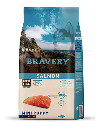 Bravery Salmón Mini Puppy Raza Pequeña 7kg