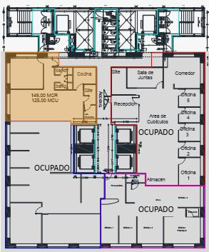 Oficina En Renta - Piso 8 -  149 M2