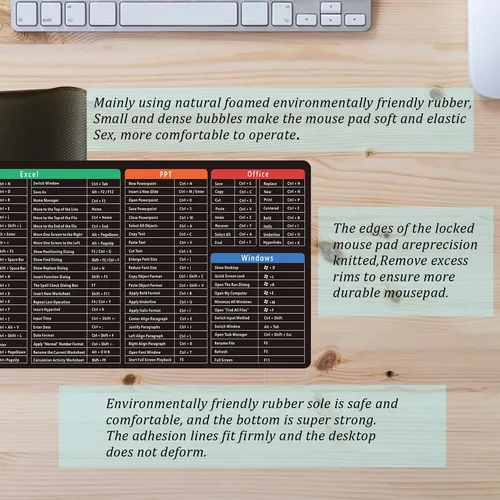 Teclas De Acceso Directo De Excel Almohadilla De Mouse (800x