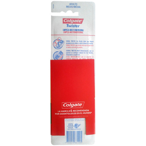 Cepillo Dental Colgate Twister Limpieza Multidimensinal - X3