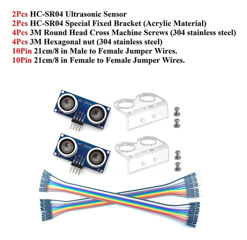 Módulo De Sensor Ultrasónico Hc-sr04 Para Arduino R3 Mega Me