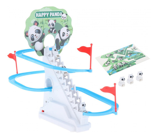 Montaña Rusa Panda Race Track Game, Juguete Para Actividades