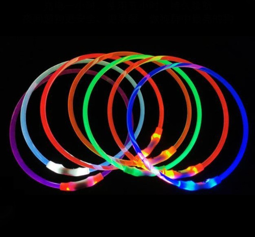 Collar De Perro Luminoso Recargable Led