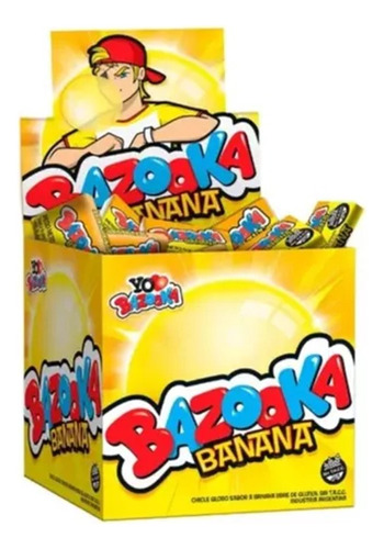 Chicle Globo Sabor Banana Bazooka 120 U. - Tienda Kako