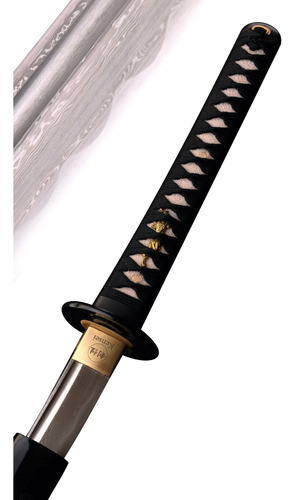 Imagen 1 de 10 de Espada Samurai Katana Kensei Sakura Damasco Temple Completo