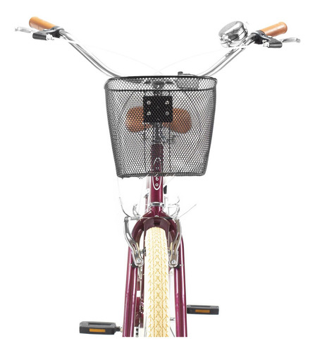 Bicicleta Para Mujer Urbana Rodada 24 Turbo Zinnia Retro Color Rojo Tamaño del cuadro 40 cm