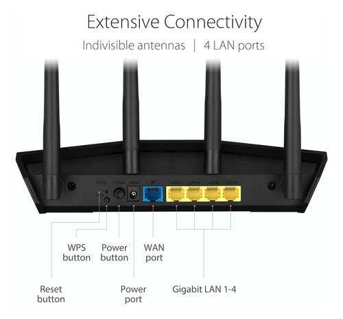 Router Asus P/ Starlink Vpn Pptp Openvpn L2pt Dual Wan Ax