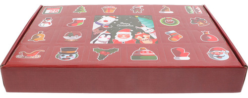 Caja Para Sorteos Con Compartimento Navideño, Caja Para Rifa