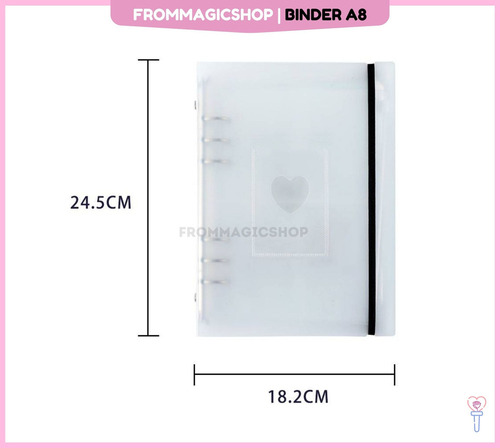 Carpeta Binder A5 Transparente Para Photocards Kpop