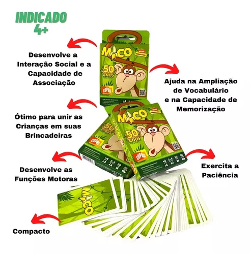 Kit Jogos Em Família Uno Copag /jogo Do Mico/dominó/baralho