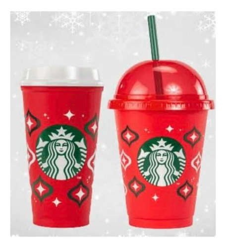 Vasos Starbucks Navidad 2023 Frío Y Caliente Ganalos