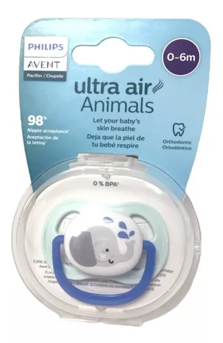 Chupetes Ultra Air Animals 0-6 meses Niño, Philips Avent
