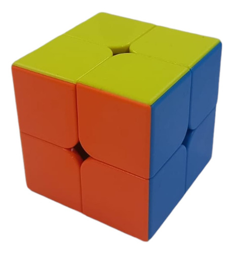 Cubo Mágico 2x2 Lados Juguete Anti Estress 5cm Estructura Multicolor