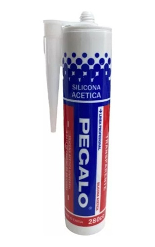 Sellador De Silicona Acetica Pegalo Transparente 280cc