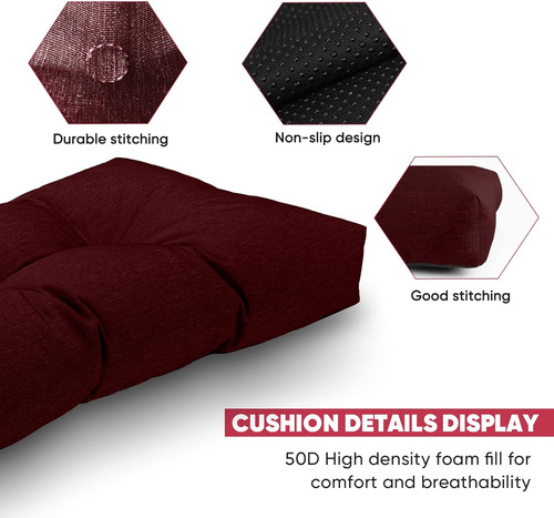 Millsilo No Slip Bench Bench Cushion Para Muebles Para Exter