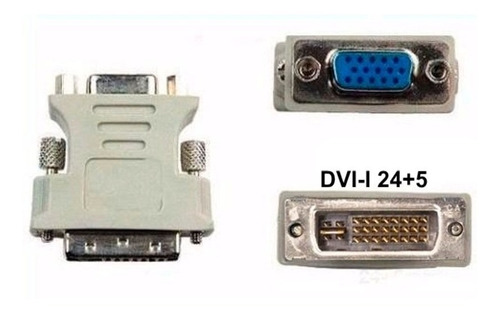 Adaptador De Video Dvi Macho A Vga Hembra