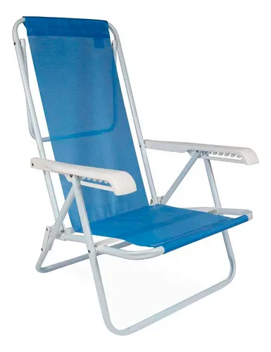 comprar Silla Reposera Reclinable 8 Pos Mor Acero Playa Camping Lila