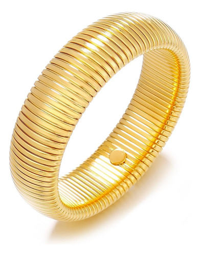 Conran Kremix Brazalete Grueso De Oro Pulseras Elásticas Par