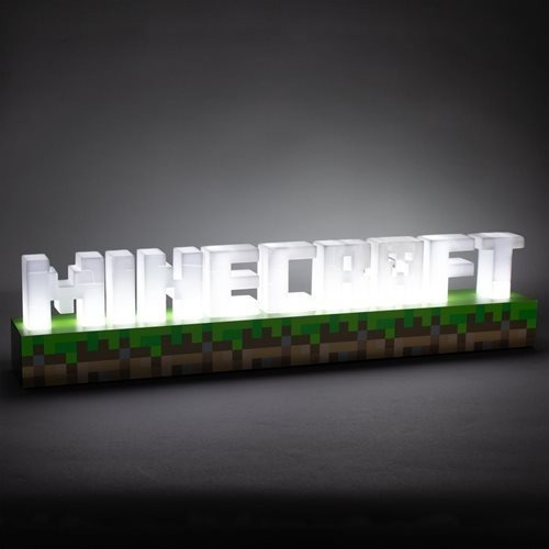 Lampara Minecraft Logo Light Paladone Videojuego Nuevo