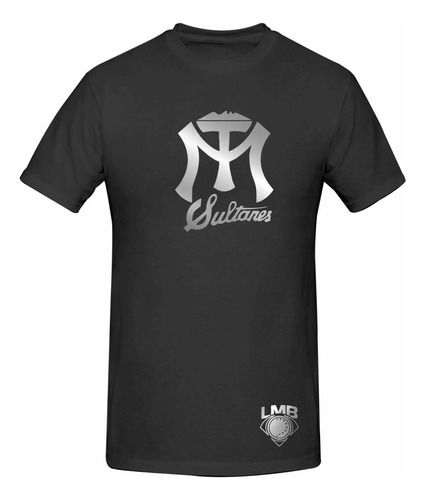 Playera Negra Modelo Sultanes De Monterrey Silver