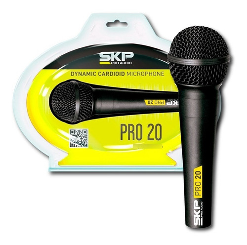 Imagen 1 de 4 de Microfono Skp Pro20 Dinamico Con Cable 5 Mts Nuevo Modelo