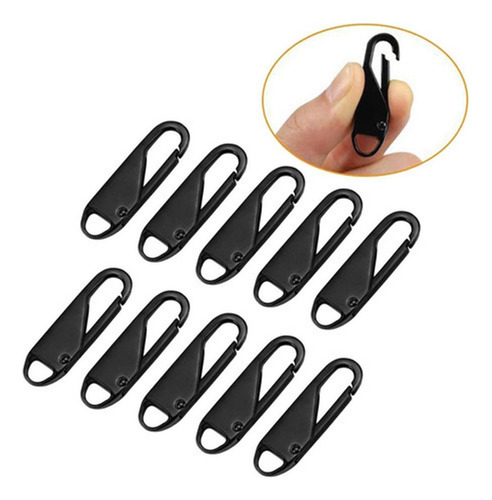 A 10-pack Zipper Puller Replacement Zipper Slider Kit