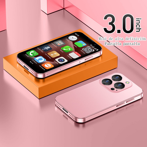 Miniteléfono Inteligente Aiek Xs18 Pro De 3.0 Pulgadas, Rojo, 3g, Android 9.0, 2 Gb De Ram, 16 Gb De Rom, Reconocimiento Facial, Doble Sim, 900 Mah, T