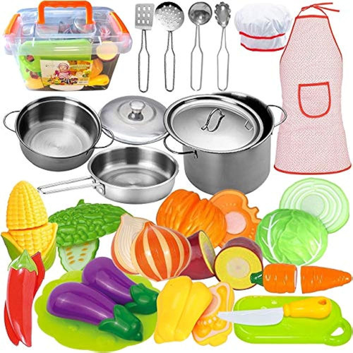 Funerica Juego De Accesorios De Cocina Para Niños: Juego De 