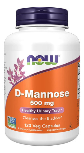 Now Foods D Mannose 120 Cápsulas Veganas