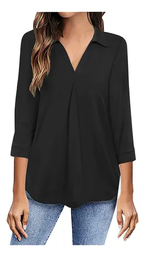 Tipos de cuello online de camisa para mujer
