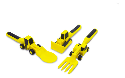 Constructive Eating Juego De 3 Utensilios De Construccin Fab