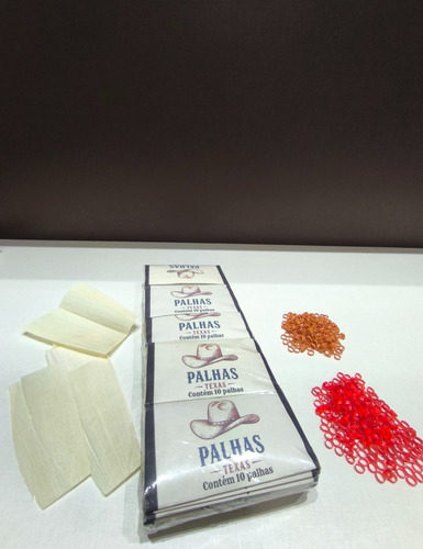 Palhas Texas 6 Pacote/250g Fumo De Corda + Brinde 200 Anilha Premium