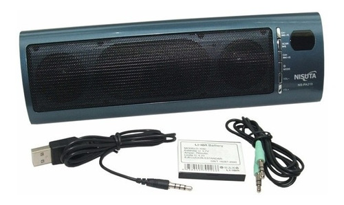 Parlante Nisuta Nspa219 Portatil Mp3 Fm Sd Bt Aux Oferta 