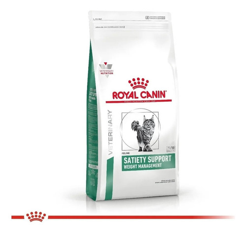 Alimento Royal Canin Veterinary Satiety Support Weight Management para gato adulto sabor mix en bolsa de 1.5 kg