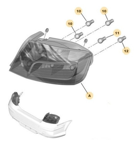 Faro Trasero Derecho Peugeot 407 2.0 Hdi