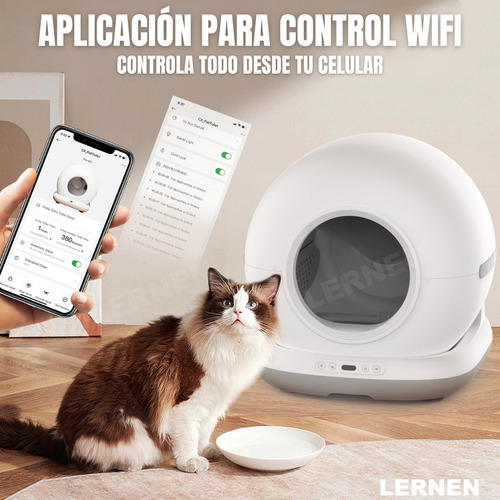 Arenero Inteligente Para Gatos Con Wifi Y Aplicación