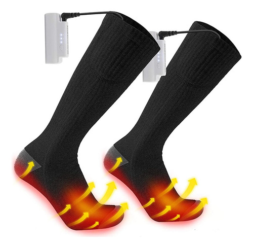Calcetines Eléctricos Recargables Con Batería Con 3