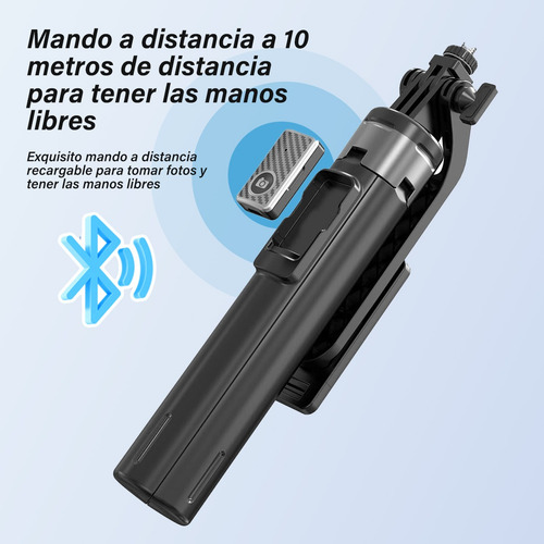Porta Trípode Palo Selfie Control Remoto Recargable Bluetoot